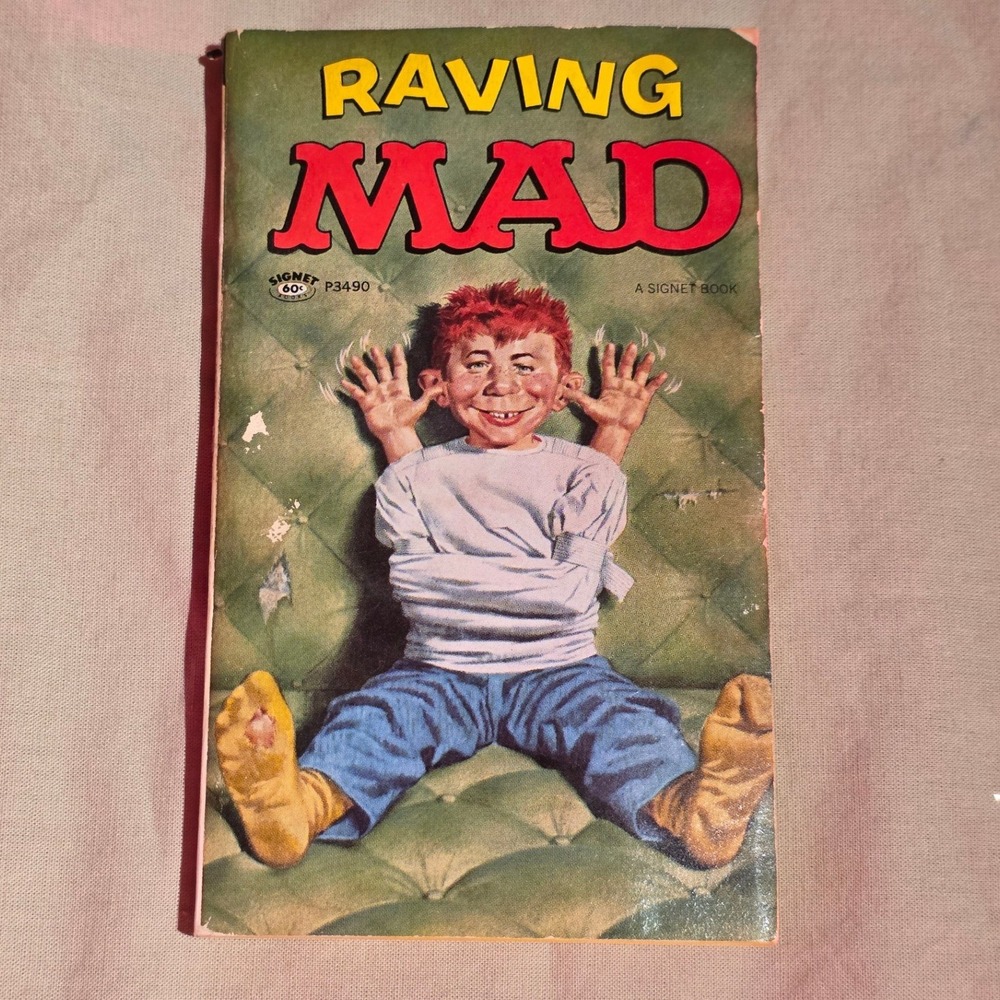 Raving Mad Signet Book Alfred E Neuman Mad Magazine Parody Humor